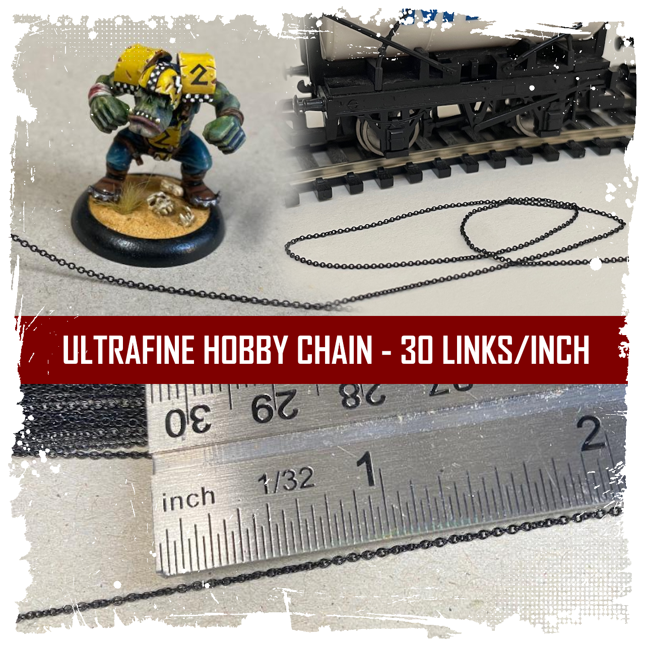 Ultrafine Hobby Chain - 30 links per inch